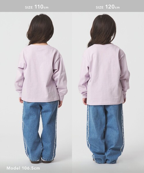 green label relaxing(グリーンレーベルリラクシング)の「【別注】<Disney>キャラクター 長袖スウェット / キッズ 100cm-130cm(パーカー・キッズ・ホワイト/ライラック・130cm/110cm/100cm/120cm)」の7枚目の写真