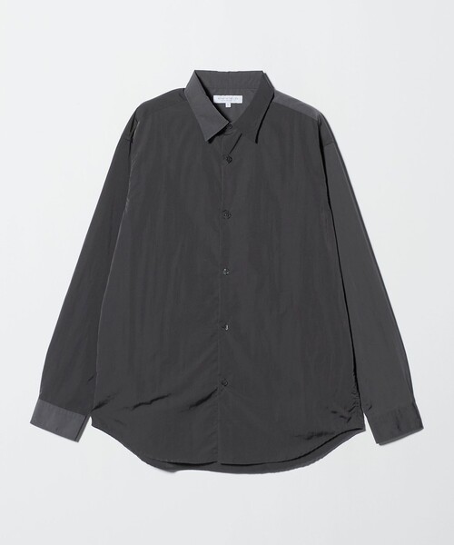 A DAY IN THE LIFE UNITED ARROWS(アデイインザライフユナイテッドアローズ)の「グロッシーナイロン リラックスシャツ<A DAY IN THE LIFE>(シャツ/ブラウス・メンズ・ネイビー/ダークグレー・M/L)」の2枚目の写真