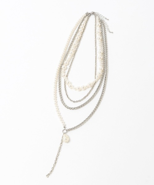 HARE（ハレ）の「パールミックスチャーム2Pネックレス(HARE)（ネックレス・レディース・ゴールド/シルバー・FREE）」の22枚目の写真