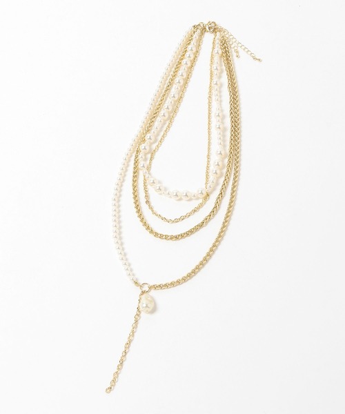 HARE（ハレ）の「パールミックスチャーム2Pネックレス(HARE)（ネックレス・レディース・ゴールド/シルバー・FREE）」の21枚目の写真