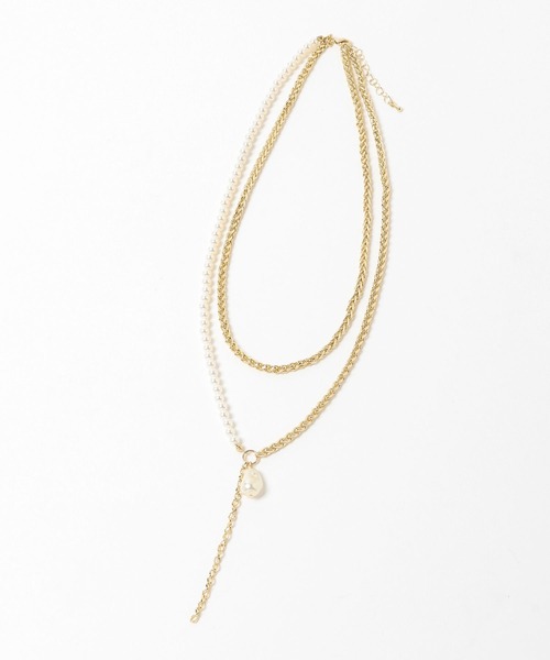 HARE（ハレ）の「パールミックスチャーム2Pネックレス(HARE)（ネックレス・レディース・ゴールド/シルバー・FREE）」の19枚目の写真