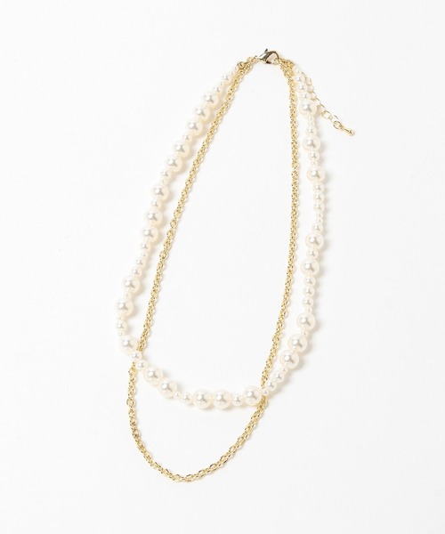 HARE（ハレ）の「パールミックスチャーム2Pネックレス(HARE)（ネックレス・レディース・ゴールド/シルバー・FREE）」の18枚目の写真