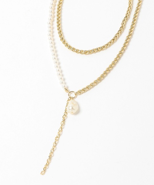 HARE（ハレ）の「パールミックスチャーム2Pネックレス(HARE)（ネックレス・レディース・ゴールド/シルバー・FREE）」の17枚目の写真