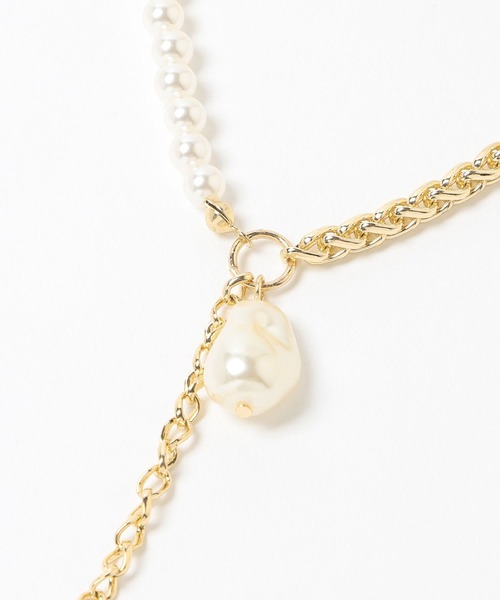 HARE（ハレ）の「パールミックスチャーム2Pネックレス(HARE)（ネックレス・レディース・ゴールド/シルバー・FREE）」の14枚目の写真