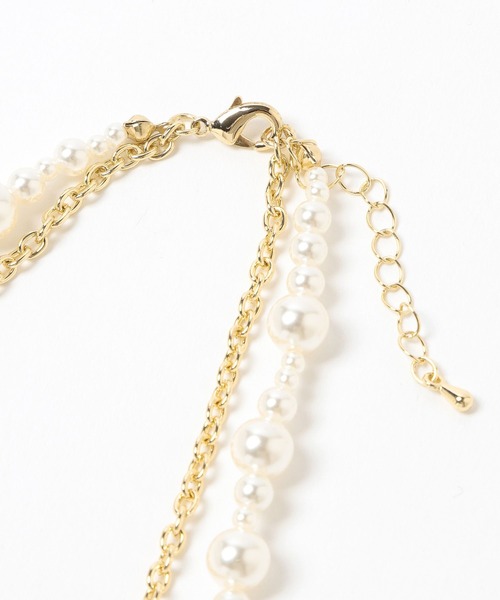 HARE（ハレ）の「パールミックスチャーム2Pネックレス(HARE)（ネックレス・レディース・ゴールド/シルバー・FREE）」の12枚目の写真