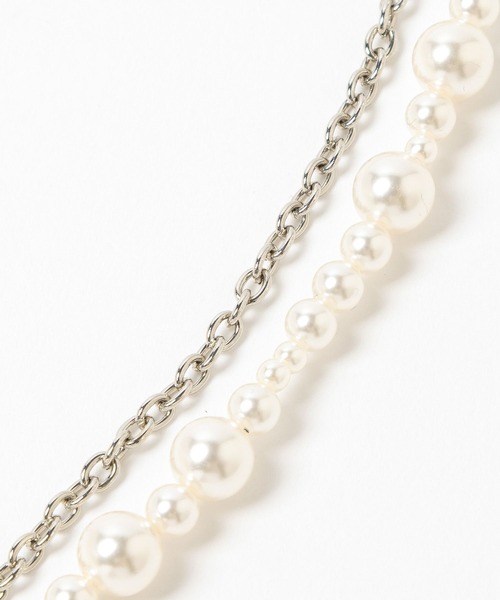 HARE（ハレ）の「パールミックスチャーム2Pネックレス(HARE)（ネックレス・レディース・ゴールド/シルバー・FREE）」の5枚目の写真