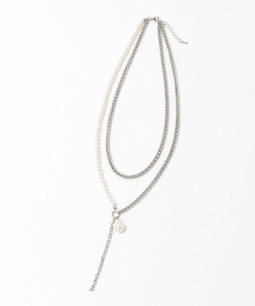 HARE（ハレ）の「パールミックスチャーム2Pネックレス(HARE)（ネックレス・レディース・ゴールド/シルバー・FREE）」の10枚目の写真