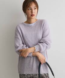 CRAFT STANDARD BOUTIQUE | シアーモヘヤライクニットプルオーバー(ニット/セーター)