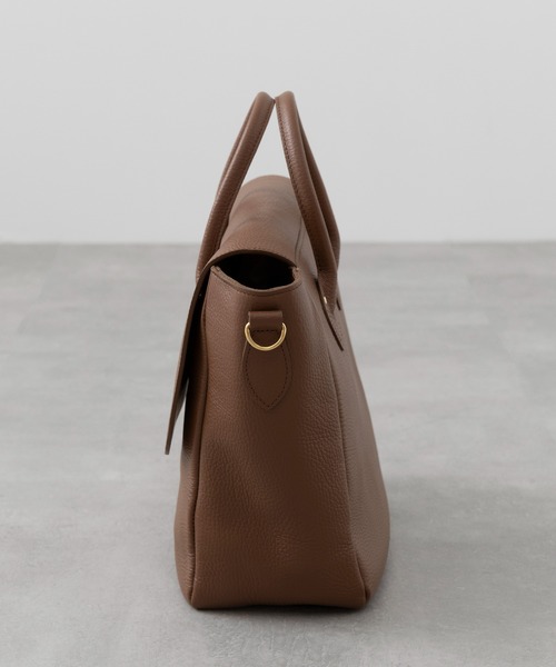YOUNG&OLSEN The DRYGOODS STORE（ヤングアンドオルセン）の「【YOUNG&OLSEN】EMBOSSED LEATHER DELUXE TOTE S（トートバッグ・レディース・ブラウン/ブラック/ベージュ・FREE）」の4枚目の写真