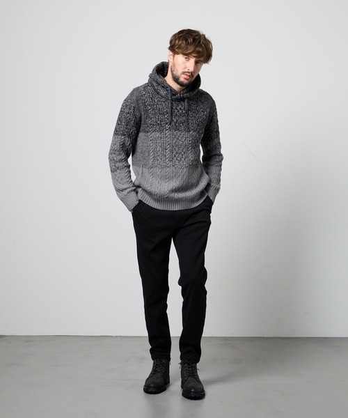 K110 ★人気 HIDEAWAYS NICOLE ハイダウェイ ニコル ダウンジャケット サイズ50 HIDEAWAYS NICOLE（ハイダウェイニコル）の「ダンボールニット長袖