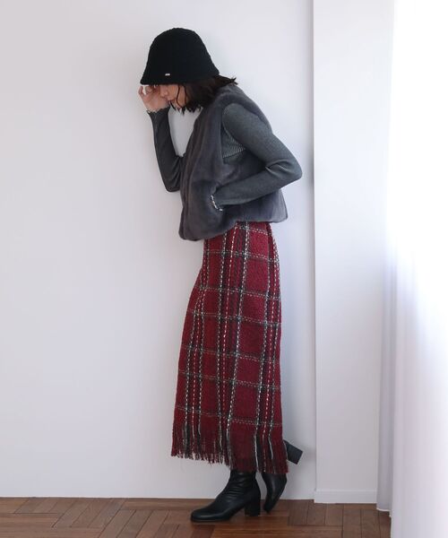 ELENCARE DUE（エレンカーレデュエ）の「・ELENCARE DUE フォックス調ファーベスト（ベスト・レディース・ブラウン/アイボリー/チャコールグレー・FREE）」の18枚目の写真