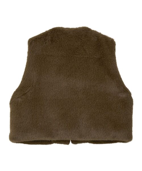 ELENCARE DUE（エレンカーレデュエ）の「・ELENCARE DUE フォックス調ファーベスト（ベスト・レディース・ブラウン/アイボリー/チャコールグレー・FREE）」の22枚目の写真