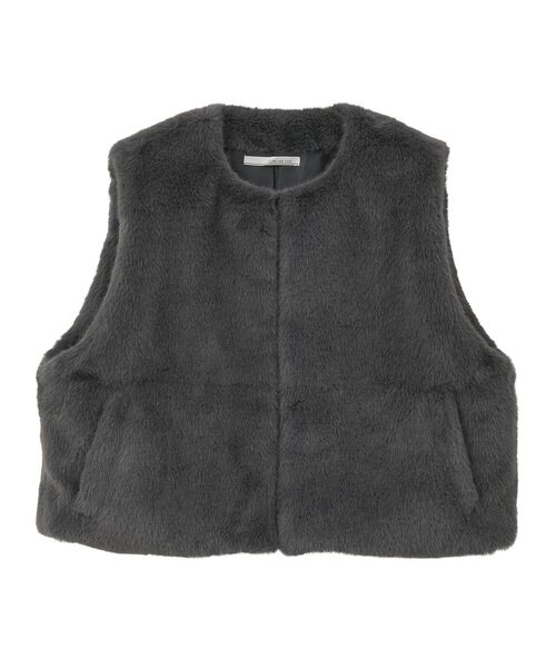 セール】・ELENCARE DUE フォックス調ファーベスト（ベスト