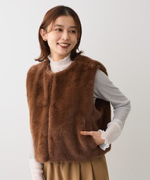 ELENCARE DUE | ・ELENCARE DUE フォックス調ファーベスト(ベスト)