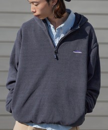 THOUSAND MILE | THOUSAND MILE/サウザンドマイル KNIT FREECE HALF ZIP PARKER フード付きハーフジップパーカー(パーカー)