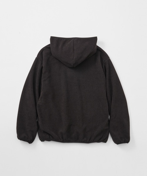 THOUSAND MILE（サウザンドマイル）の「THOUSAND MILE/サウザンドマイル KNIT FREECE HALF ZIP PARKER フード付きハーフジップパーカー（パーカー・メンズ・サンドベージュ/チャコール/ブラック・L/XS/XL/M）」の5枚目の写真