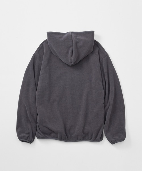 THOUSAND MILE（サウザンドマイル）の「THOUSAND MILE/サウザンドマイル KNIT FREECE HALF ZIP PARKER フード付きハーフジップパーカー（パーカー・メンズ・サンドベージュ/チャコール/ブラック・L/XS/XL/M）」の14枚目の写真