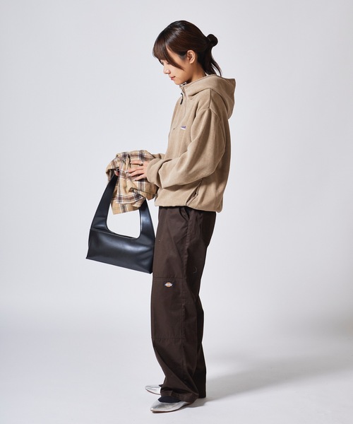 THOUSAND MILE（サウザンドマイル）の「THOUSAND MILE/サウザンドマイル KNIT FREECE HALF ZIP PARKER フード付きハーフジップパーカー（パーカー・メンズ・サンドベージュ/チャコール/ブラック・L/XS/XL/M）」の22枚目の写真