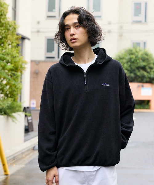 セール】THOUSAND MILE/サウザンドマイル KNIT FREECE HALF ZIP PARKER