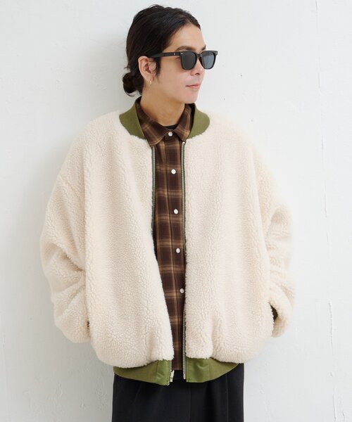 Kastane(カスタネ)の「【一部店舗限定/ユニセックス/M.Lサイズ展開】BM リバーシブルMA-1(MA-1・レディース・グレー/カーキ/ブラック・LARGE/MEDIUM)」の12枚目の写真