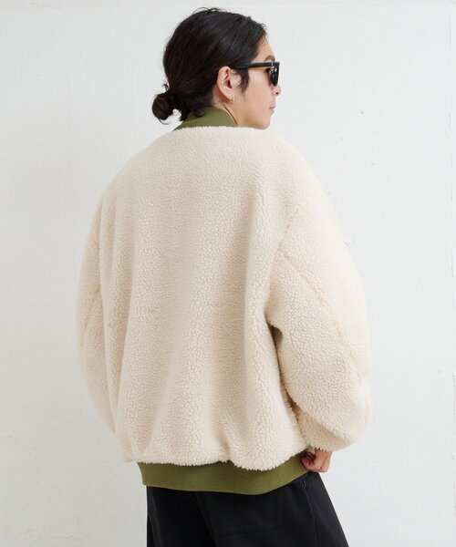 Kastane(カスタネ)の「【一部店舗限定/ユニセックス/M.Lサイズ展開】BM リバーシブルMA-1(MA-1・レディース・グレー/カーキ/ブラック・LARGE/MEDIUM)」の14枚目の写真