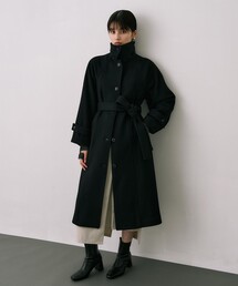 ユナイテッドトウキョウ　ロングコート ウールツイステッドロングコート(1 BROWN): : ウィメンズ