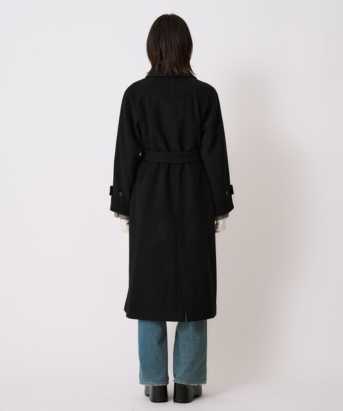 新作》【オンライン限定】2wayウールロングコート｜細見え/ウール100