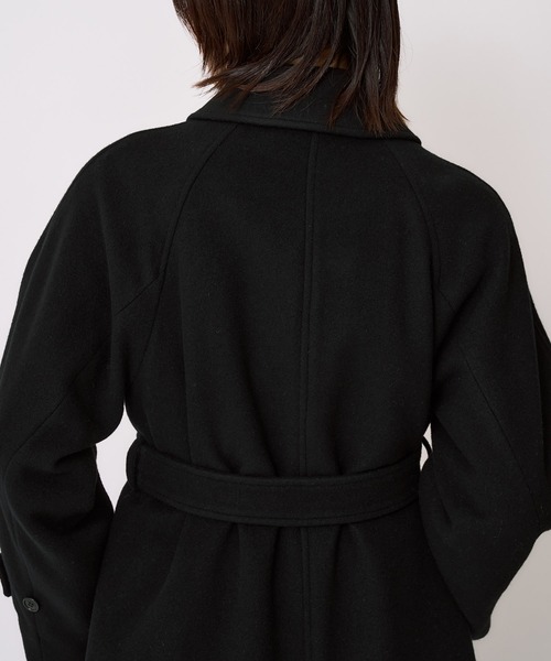 UNITED TOKYO（ユナイテッドトウキョウ）の「《ZOZOランキング1位獲得！》【オンライン限定】2wayウールロングコート｜細見え/ウール100%/ステンカラー/スタンドカラー/軽量/大人気/オフィスカジュアル/オケージョン/通勤/冬服（ステンカラーコート・レディース・アイボリー/ブラウン/ブラック・1/2）」の12枚目の写真