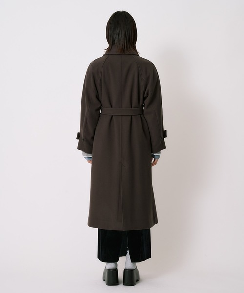 【美品】UNITED TOKYO ノーカラーコート ウール100% サイズ2 ZOZOランキング1位獲得！》【オンライン限定】2wayウールロングコート