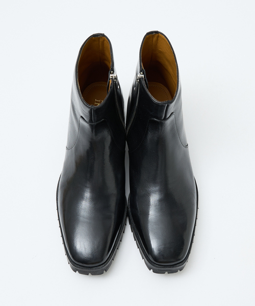 alfredoBANNISTER（アルフレッドバニスター）の「スクエア サイドジップ ブーツ（ブーツ・メンズ・ブラック/ダークブラウン/ブラック系その他・39/40/41/42/43/44/45）」の11枚目の写真