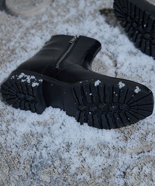 alfredoBANNISTER（アルフレッドバニスター）の「スクエア サイドジップ ブーツ（ブーツ・メンズ・ブラック/ダークブラウン/ブラック系その他・39/40/41/42/43/44/45）」の13枚目の写真