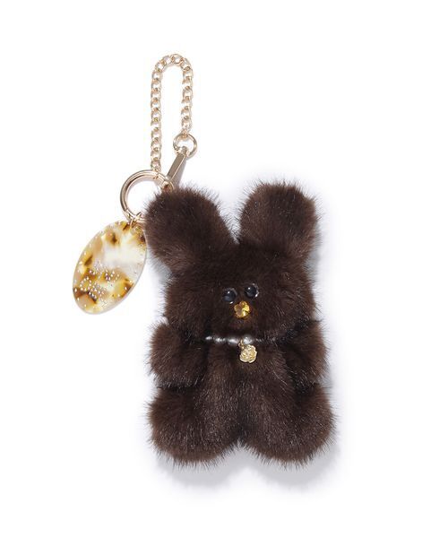 SNIDEL（スナイデル）の「ラヴィーチャーム（キーケース/キーアクセサリー・レディース・ライトピンク/アイボリー/イエロー/ブラウン/ライトブルー・F）」の2枚目の写真