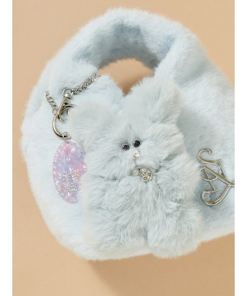 SNIDEL（スナイデル）の「ラヴィーチャーム（キーケース/キーアクセサリー・レディース・ライトピンク/アイボリー/イエロー/ブラウン/ライトブルー・F）」の3枚目の写真