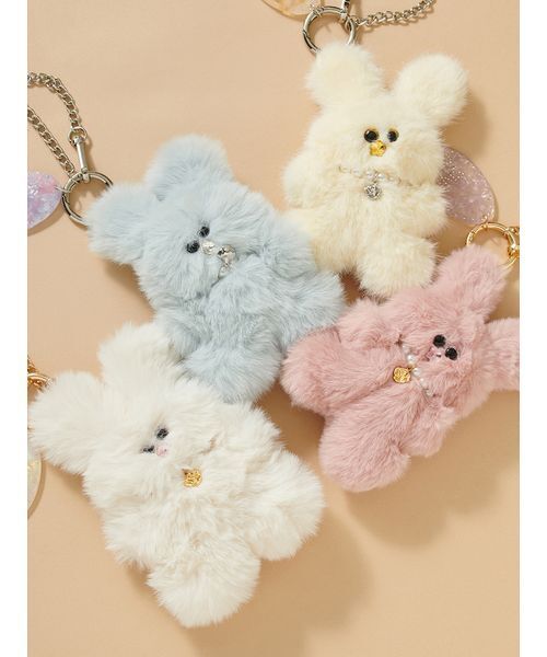 SNIDEL（スナイデル）の「ラヴィーチャーム（キーケース/キーアクセサリー・レディース・ライトピンク/アイボリー/イエロー/ブラウン/ライトブルー・F）」の12枚目の写真