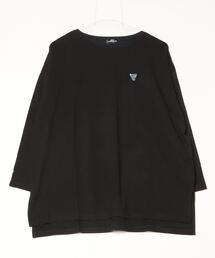 Perfect Suit FActory（パーフェクトスーツファクトリー）の「【エンジェルブルー×DIP IN CHOCOLATE】フロント刺繍＆バックプリントTシャツ（Tシャツ/カットソー）」