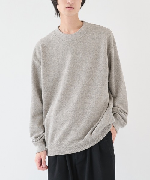 crepuscule/クレプスキュール】Co/Wo Moss Stitch P/O（ニット
