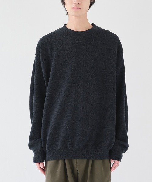 トップス crepuscule Co/wo moss stitch p/o 2 crepuscule Co/Wo Moss stitch P/O GRAY – CASDAY / キャスデイ