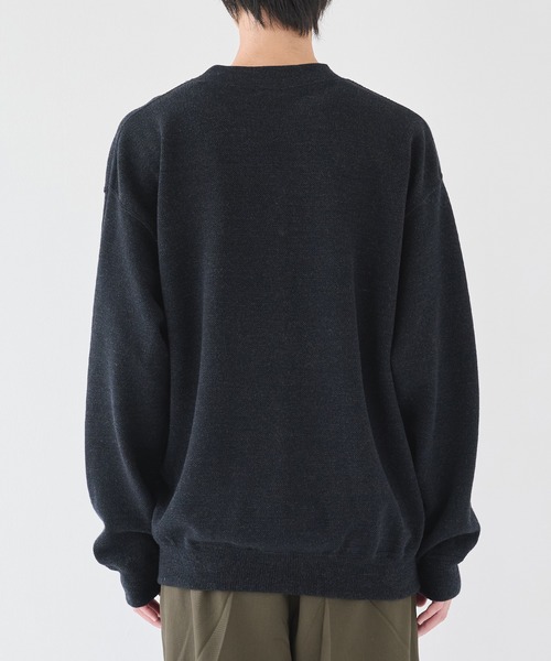 crepuscule（クレプスキュール）の「【crepuscule/クレプスキュール】Co/Wo Moss Stitch P/O（ニット/セーター・メンズ・ダークグレー/ブラック/ブルーグレー/グレー・1/2）」の8枚目の写真