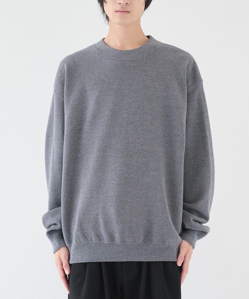 crepuscule（クレプスキュール）の「【crepuscule/クレプスキュール】Co/Wo Moss Stitch P/O（ニット/セーター・メンズ・ダークグレー/ブラック/ブルーグレー/グレー・1/2）」の21枚目の写真