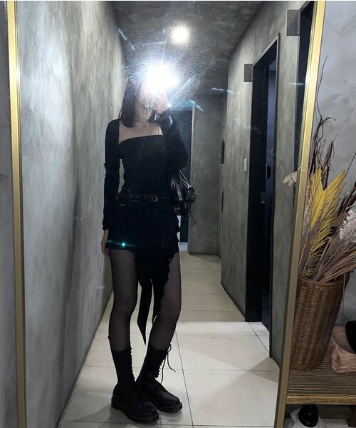 KHAKIPOINT(カーキポイント)の「Ruffled Layered Top (black)(Tシャツ/カットソー・レディース・その他・FREE)」の8枚目の写真