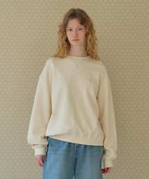 CLOVER BOUCLE SWEATSHIRT IVORY