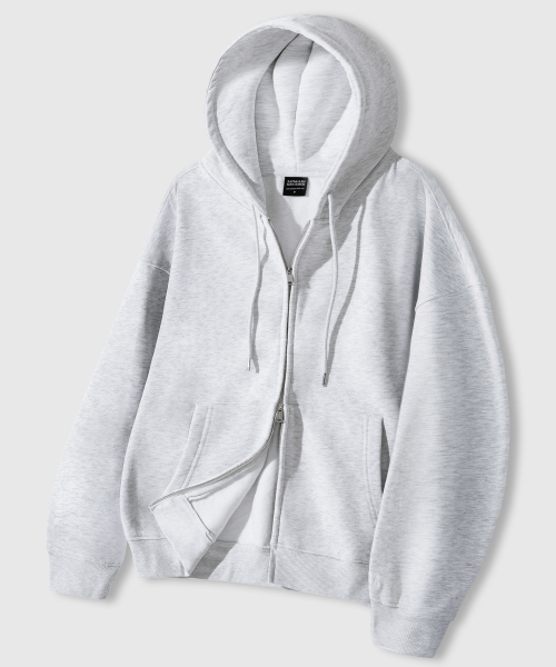 LEMAIN SECOND（リメインセカンド）の「2WAY OVERFIT SWEAT HOOD ZIP-UP [WHITE MELANGE] - FLEECE ver（パーカー・レディース・その他・MEDIUM/LARGE/X-LARGE）」の6枚目の写真