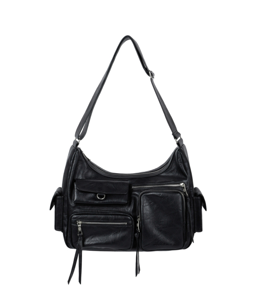IUGAMAKARAS（イウガマカラス）の「Multi Pocket Leather Bag (Black)（ショルダーバッグ・レディース・その他・FREE）」の9枚目の写真