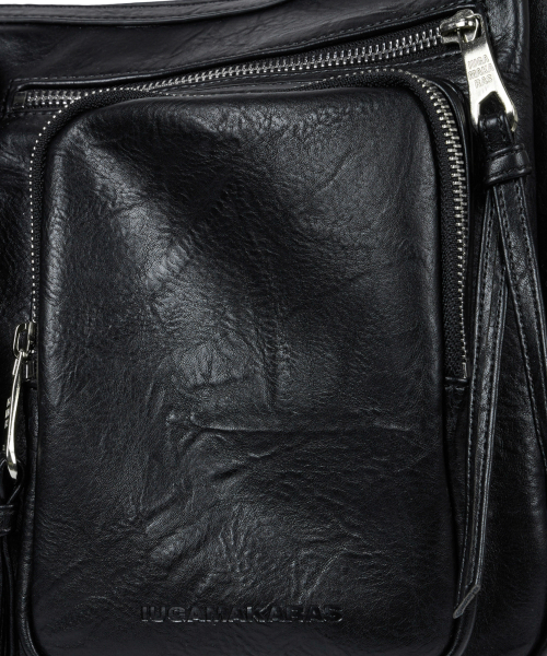 IUGAMAKARAS（イウガマカラス）の「Multi Pocket Leather Bag (Black)（ショルダーバッグ・レディース・その他・FREE）」の12枚目の写真