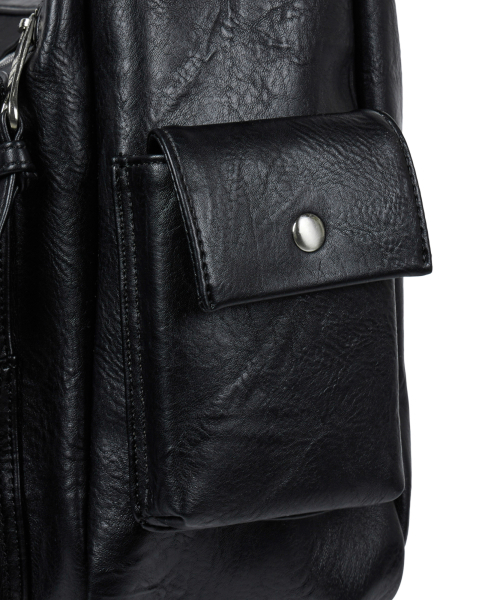 IUGAMAKARAS（イウガマカラス）の「Multi Pocket Leather Bag (Black)（ショルダーバッグ・レディース・その他・FREE）」の13枚目の写真