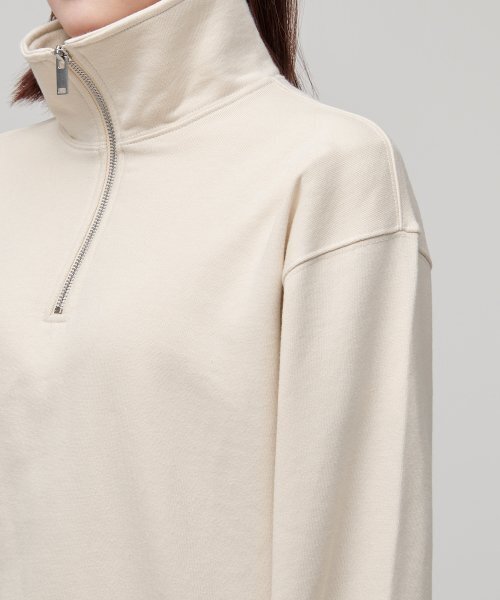 MUSINSA STANDARD WOMAN（ムシンサスタンダードウーマン）の「レディースハーフジップアップスウェットシャツ[エッグレット]（スウェット・レディース・その他・LARGE/X-SMALL/SMALL/MEDIUM）」の7枚目の写真