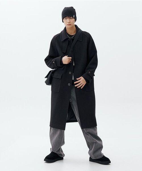 MUSINSA STANDARD（ムシンサスタンダード）の「ビッグワイドデニムパンツ[グレー]（デニムパンツ・メンズ・その他・38/40/42/26/27/28/29/30/31/32/33/34/36）」の6枚目の写真