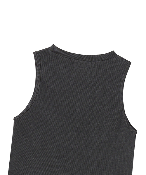 THE GREEN LAB（ザグリーンラボ）の「ピグメントDリングノースリーブトップス[チャコールグレー]（Tシャツ/カットソー・レディース・その他・FREE）」の11枚目の写真
