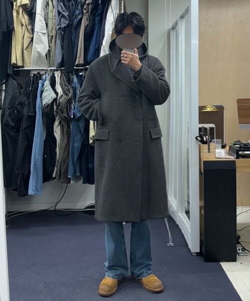 TRIP LE SENS（トリップ ル センス）の「バックポイントダブルウールコート_グレー（チェスターコート・メンズ・その他・MEDIUM/LARGE）」の4枚目の写真