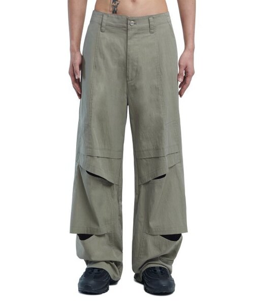 NOMANUAL(NOMANUAL)の「VENTILATION FIELD PANTS - KHAKI GRAY(その他パンツ・レディース・その他・MEDIUM/LARGE)」の2枚目の写真